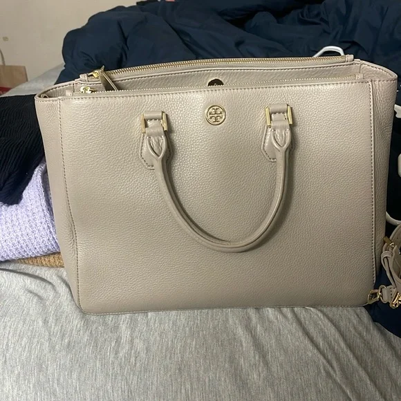 Tory Burch Gray Satchel - Picture 1 of 4